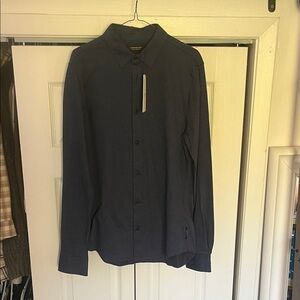 Scotch & Soda Dark Blue Casual Button Down Shirt